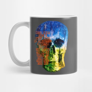 Skull- Never Doubt -Snowflake Mug